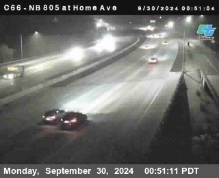 NB 805 at Home Ave (On Ramp)