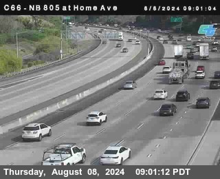 NB 805 at Home Ave (On Ramp)