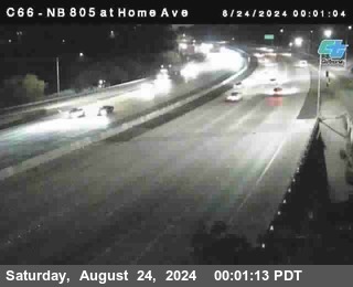 NB 805 at Home Ave (On Ramp)