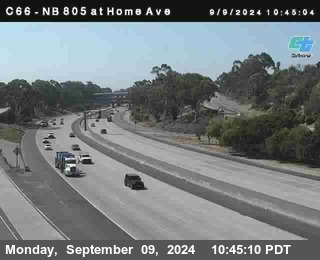 NB 805 at Home Ave (On Ramp)