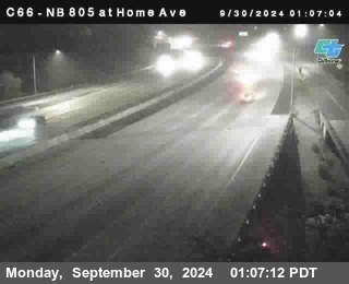 NB 805 at Home Ave (On Ramp)