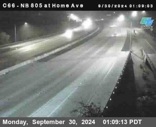 NB 805 at Home Ave (On Ramp)