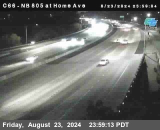 NB 805 at Home Ave (On Ramp)