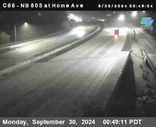 NB 805 at Home Ave (On Ramp)