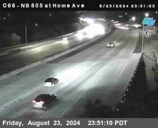 NB 805 at Home Ave (On Ramp)