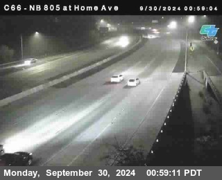 NB 805 at Home Ave (On Ramp)