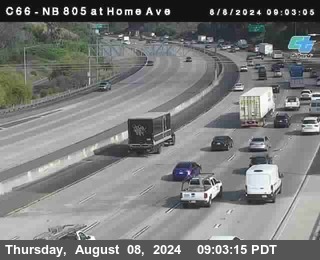 NB 805 at Home Ave (On Ramp)