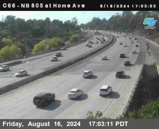 NB 805 at Home Ave (On Ramp)