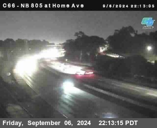 NB 805 at Home Ave (On Ramp)