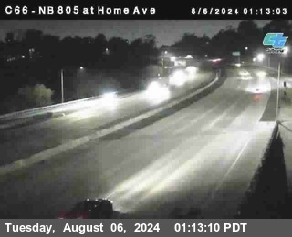 NB 805 at Home Ave (On Ramp)