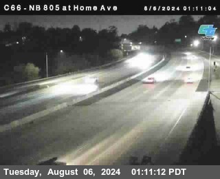 NB 805 at Home Ave (On Ramp)