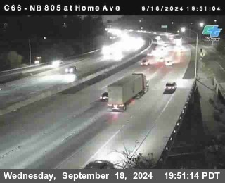 NB 805 at Home Ave (On Ramp)