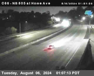 NB 805 at Home Ave (On Ramp)