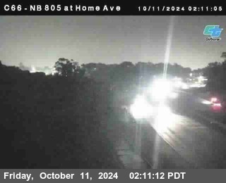 NB 805 at Home Ave (On Ramp)