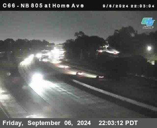 NB 805 at Home Ave (On Ramp)