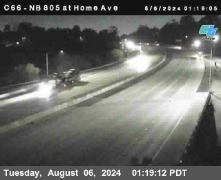 NB 805 at Home Ave (On Ramp)