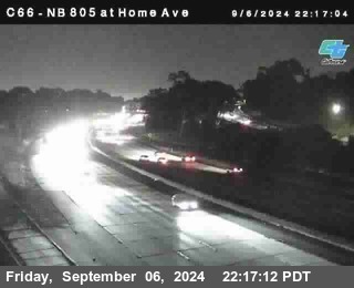 NB 805 at Home Ave (On Ramp)