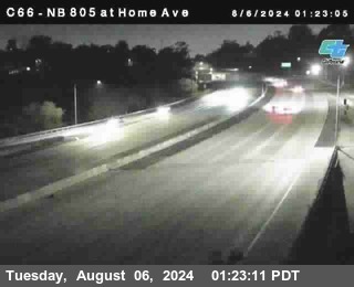 NB 805 at Home Ave (On Ramp)