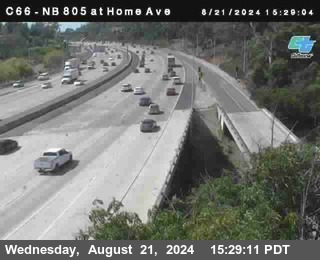 NB 805 at Home Ave (On Ramp)