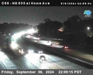 NB 805 at Home Ave (On Ramp)