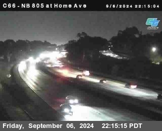 NB 805 at Home Ave (On Ramp)