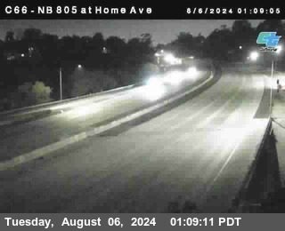 NB 805 at Home Ave (On Ramp)