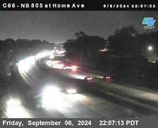 NB 805 at Home Ave (On Ramp)