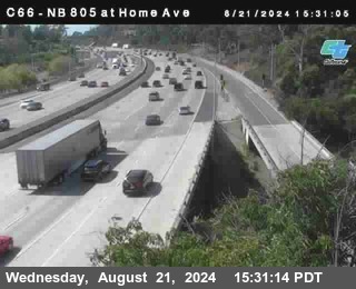 NB 805 at Home Ave (On Ramp)