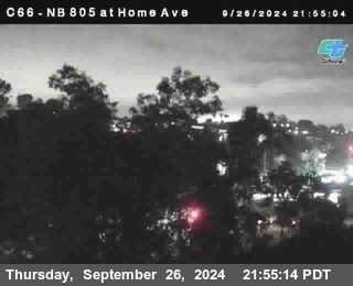 NB 805 at Home Ave (On Ramp)