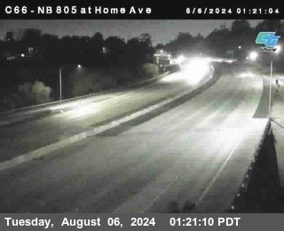 NB 805 at Home Ave (On Ramp)