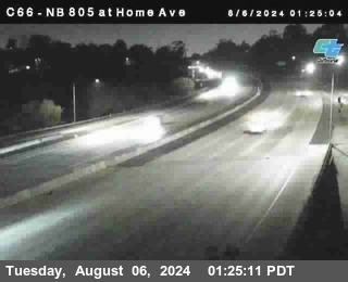 NB 805 at Home Ave (On Ramp)