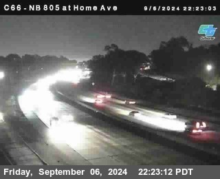 NB 805 at Home Ave (On Ramp)