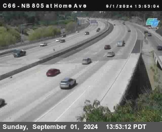 NB 805 at Home Ave (On Ramp)