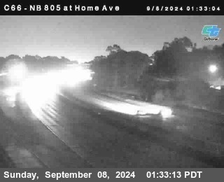 NB 805 at Home Ave (On Ramp)