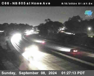 NB 805 at Home Ave (On Ramp)