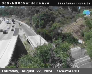 NB 805 at Home Ave (On Ramp)