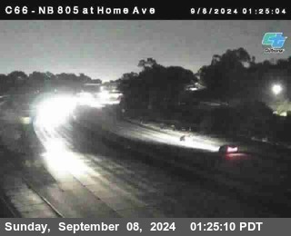 NB 805 at Home Ave (On Ramp)