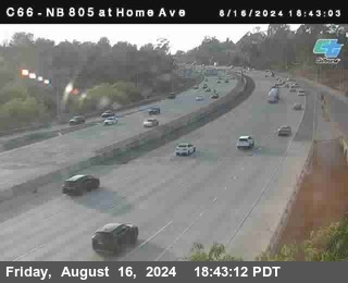 NB 805 at Home Ave (On Ramp)