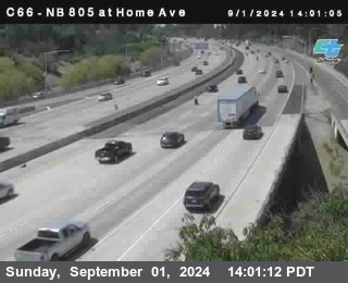 NB 805 at Home Ave (On Ramp)