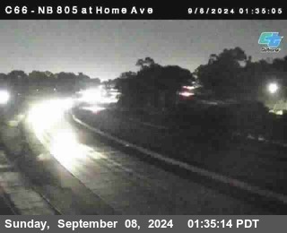 NB 805 at Home Ave (On Ramp)