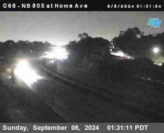 NB 805 at Home Ave (On Ramp)