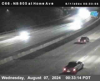 NB 805 at Home Ave (On Ramp)