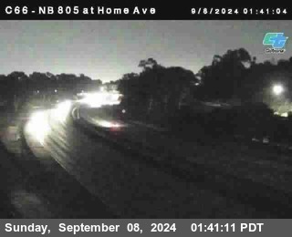 NB 805 at Home Ave (On Ramp)