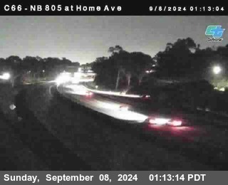 NB 805 at Home Ave (On Ramp)