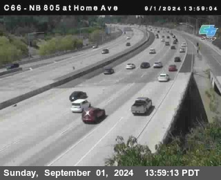 NB 805 at Home Ave (On Ramp)