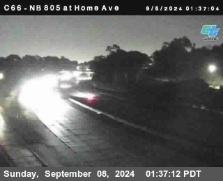 NB 805 at Home Ave (On Ramp)