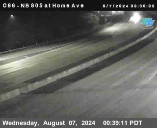 NB 805 at Home Ave (On Ramp)