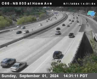 NB 805 at Home Ave (On Ramp)