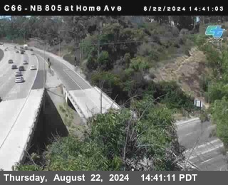 NB 805 at Home Ave (On Ramp)