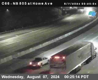 NB 805 at Home Ave (On Ramp)